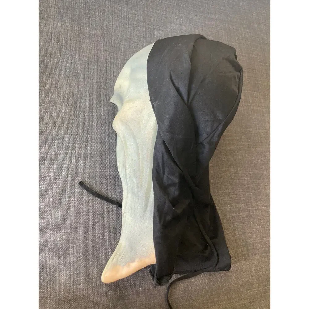 VTG 1995 Halloween SCREAM Ghostface Ghoul Mask Paper Magic Group‎ Hooded Vinyl